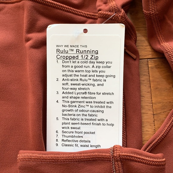 🔥LULULEMON RULU RUNNING CROPPED 1/2 ZIP JACKET🔥 - Picture 14 of 16